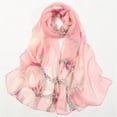 thumbnail image 1 of FNGZ Piece of Silk Scarf, Pink Silk Scarves, Scarfs for Women Lightweight Print Floral Pattern Scarf Shawl Fashion Scarves Sunscreen Shawls And Wraps for Spring, 1 of 3