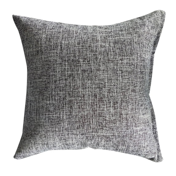 FNGZ Pillow Case Clearance Decorative Lining Linen Square Pillow Sofa Cushion Light Linen 40 CM Silver