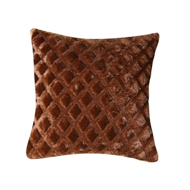 FNGZ Pillow Case Clearance Plush Cushion Cover Sofa Lumbar Pillow Cover Home Decoration Solid Colorful