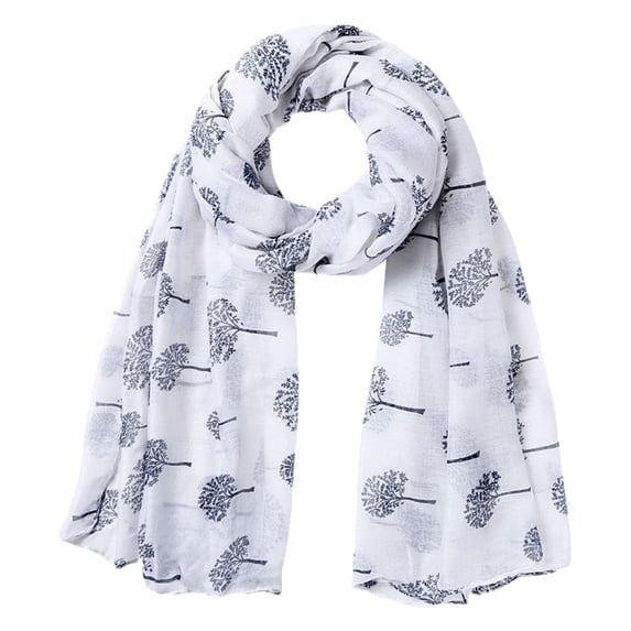 FNGZ Polyester Scarf | 1Pc Scarf | Women Printed Dandelion Soft Chiffon Shawl Wrap Wraps Scarf Scarves