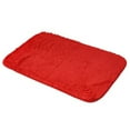 thumbnail image 1 of FNGZ Red Polyurethane Foam Bath Rug, 16" x 24", Non-Slip, 1 of 2