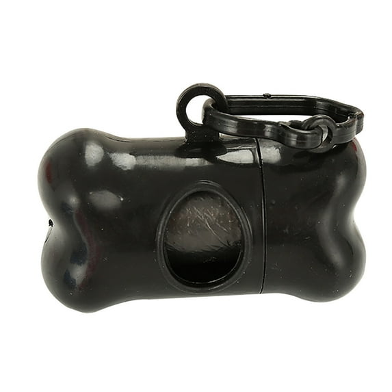 FNGZ Rubbish Clearance PlacerMe Pet Dog Waste Poop Bag Dispenser Holder Case Bags Attachable to Leash Black