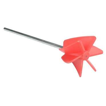 FNGZ Sh Rod Clearance Plastic Paint Mixer Powder Cement Paint Multi Scene Applicable Mixing Rod Electric Mixing Beat Ash Rod Red