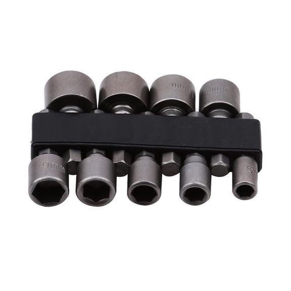 FNGZ Socket Wrench Clearance Shank Set Hex Driver Socket Power 1/4 513mm Nut Drill Bit Inch Tools & Home Improvement Black