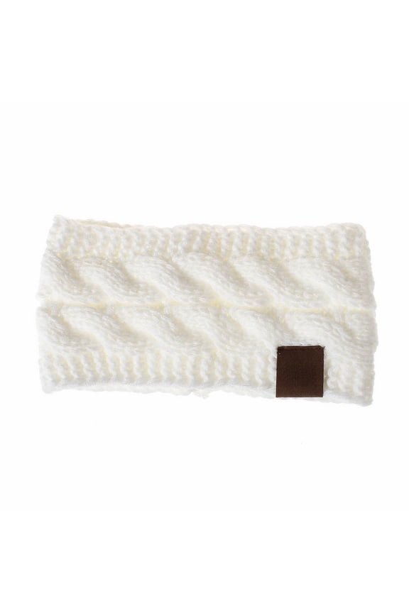 Soft Stretch Warm Ear Warmer Headband | Winter Headbands for Women | Hair Band Yarn Variegated Dot Acrylic Yarn Women'S Band Hair Accessories Women Winter Warm Headband Skiing Knitted