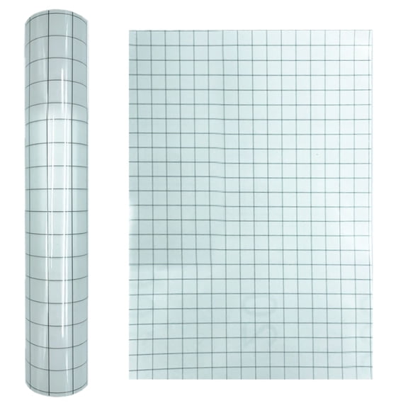 FNGZ Sticker Clearance Self-adhesive Transparent PVC Vinyl Vinyl Positioning Transfer Film Blue Lattice Craft Decals Easy to Tear and Easy to Turn