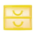thumbnail image 1 of FNGZ Storage Containers Durable Plastic Mini Desktop Drawer Sundries Case Small Objects Yellow, 1 of 3