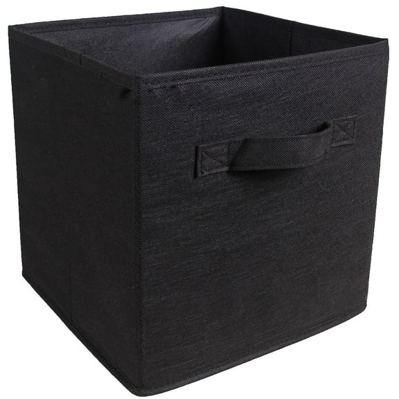 FNGZ Storage Containers Square Foldable Storage Bins Organization and Storage Closet Organizer Storage Black