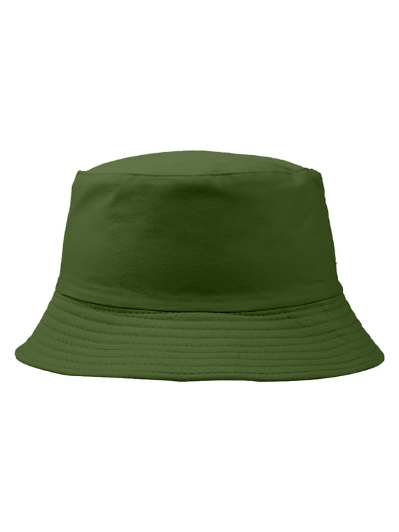 1*Pc Fisherman'S Hat, Agl Bucket Hats, Cotton Green Hat Bucket Hat for Summer Travel Beach Sun Hat