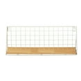 thumbnail image 1 of FNGZ Wire Shelving Clearance, Modern Wall Mounted Floating Shelf Display Home Decor Black Wire Metal Wood Wall Storage Organizer Shelves for Home Office—Creative Wall Rack White Small, 1 of 7