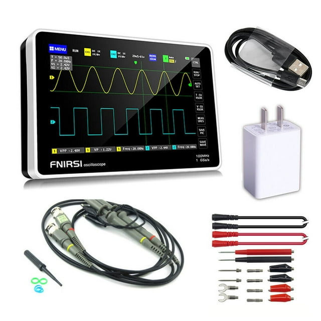 FNIRSI 1013D Oscilloscope - Handheld Tablet Oscilloscope, Portable ...