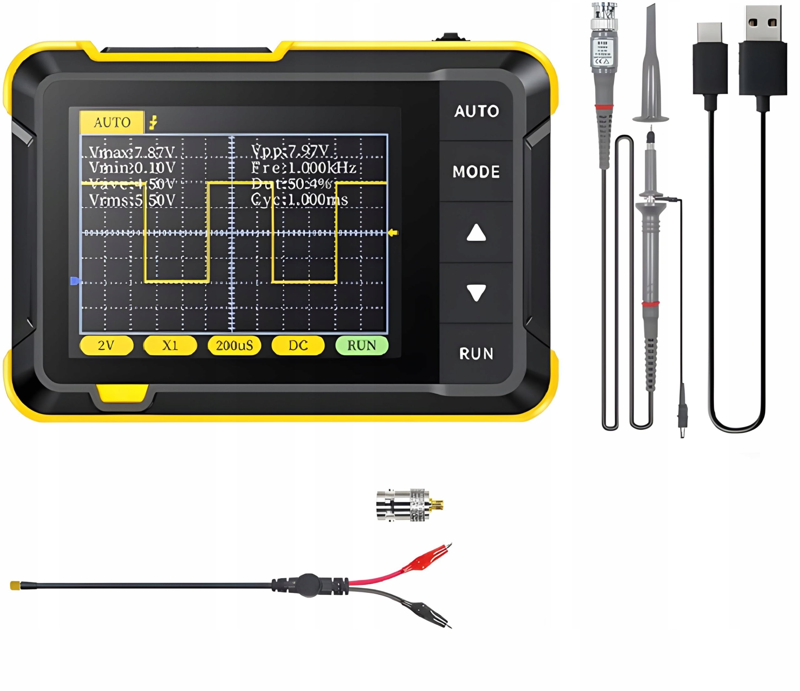 FNIRSI-DSO 152 handheld small oscilloscope portable digital oscilloscope beginner teaching maintenance