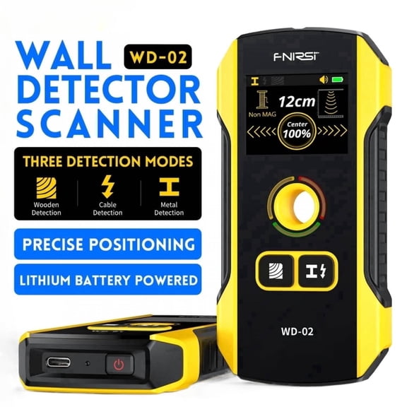 FNIRSI WD-02 LCD Compact Electronic Stud Finder,Wall Detector Scanner