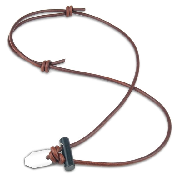 FNL Ceramic Fire Starter Necklace Leather Cord