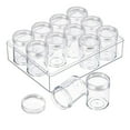 thumbnail image 1 of FNNMNNR 1 Set 12 Pieces Small Round Boxes with Lid Bead Storage Simple Design Convenient Containers for DIY Small Items, 1 of 6