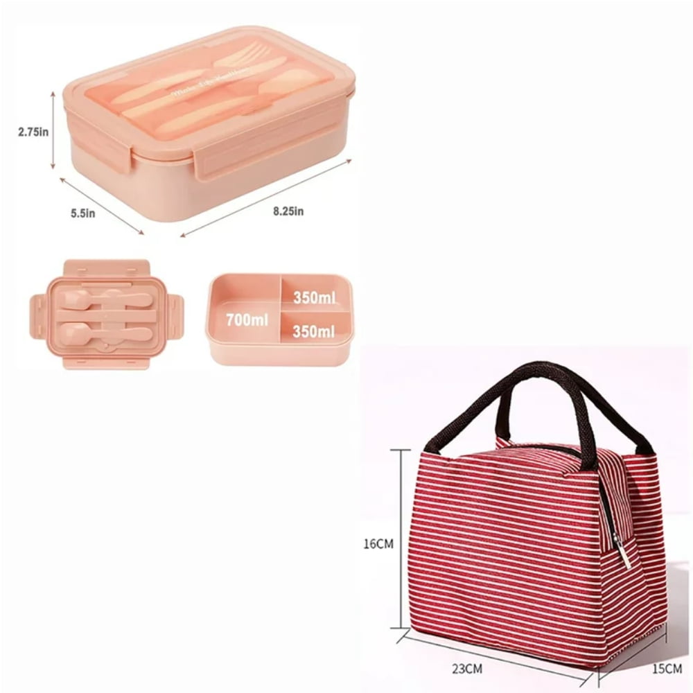 FNNMNNR 1400ML Portable Bento Box Bento Lunch Box for Kids and Adults