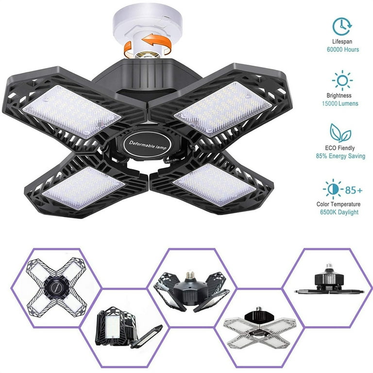 Four leaf led garage lights new arrivals