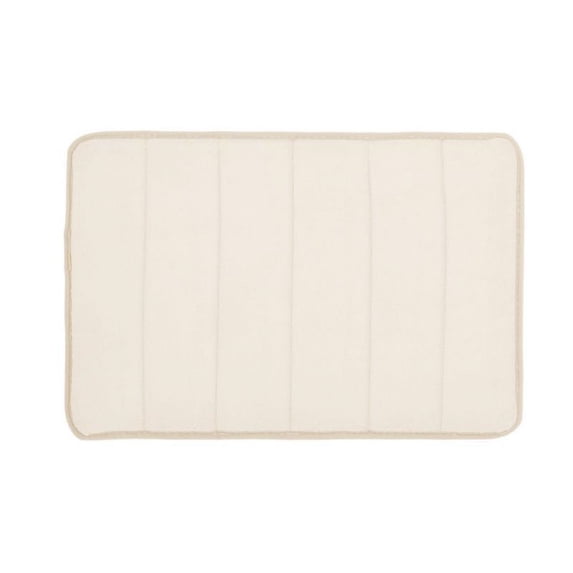 FNNMNNR 16x24 inch 1 Pcs Soft Memory Foam Mat Bath Bathroom Bedroom Shower Floor Rug Non-slip Doormat Floor Doormat Memory Foam Rug Kitchen Shower Non-Slip Carpet Modern Mat Beige