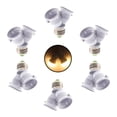 thumbnail interactive-video image 1 of 4-Pack 2-in-1 E26/E27 Socket Splitter Adapter – Turn One Bulb Socket Into Two – YI LIGHTING 1 of 5