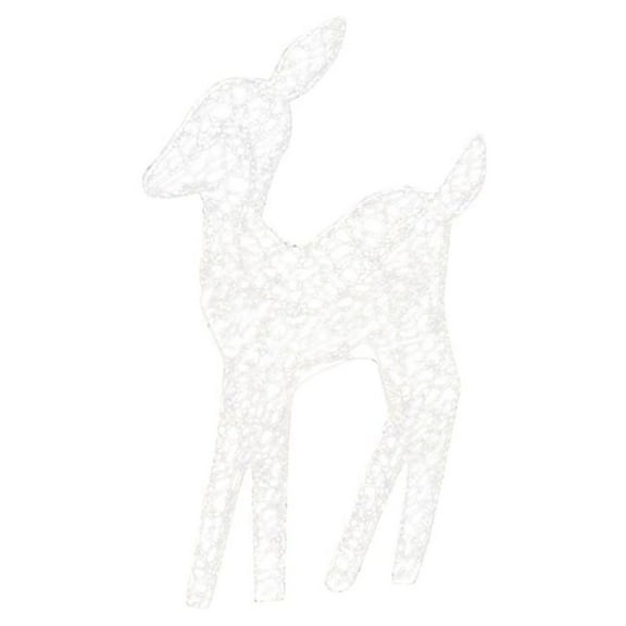 FNNMNNR 2023 Reindeer Family Lighted 2D Deer Christmas Decor With Led Lights MINI Elk Light Up Bucks Doe Fawn Outdoor Yard Garden Decor Need To Assemble