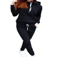 thumbnail image 1 of FNNMNNR 2Pcs Women‘s Jogger Casual Tracksuit Hoodie Sweatshirt + Pants Sets Sportswear, 1 of 6