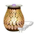 thumbnail image 1 of FNNMNNR 3D Leaf Glass Aromatherapy Lamp Electric Aroma Lamp Wax Melter Essential Aroma Night Light, 1 of 9