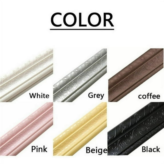 FNNMNNR 3D Waterproof Wallpaper Border Peel and Stick Wall Border Foam Mirror Borders Removable Self Adhesive Tiles Sticker for Kitchen Bathroom Bedroom Tiles Sticker