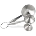 thumbnail image 1 of FNNMNNR 3pcs 3 Size Funnels Set Small Stainless Steel Funnels with Long Handle Design Multi Function Stackable Kitchen Funnels Tools for Filling Bottles and Transfer Fluid, 1 of 1