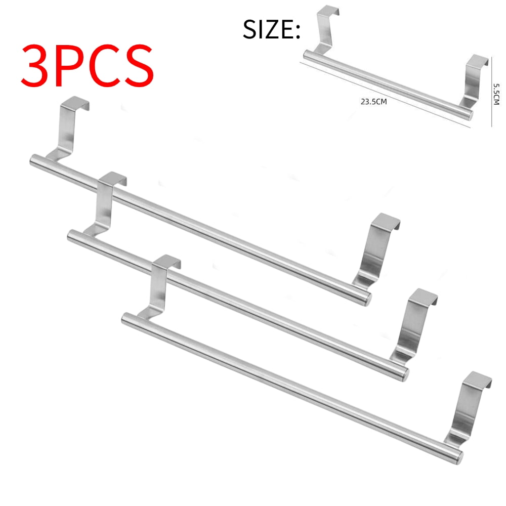 FNNMNNR 3pcs Kitchen Towel Bar Holder, Fits on Cupboards Over