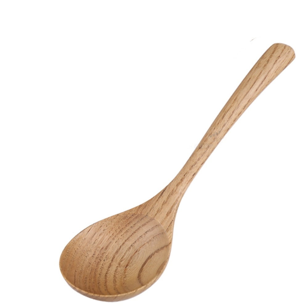 FNNMNNR 3pcs/set Large Wooden Spoons Long Handled Big Soup Spoon Ladle