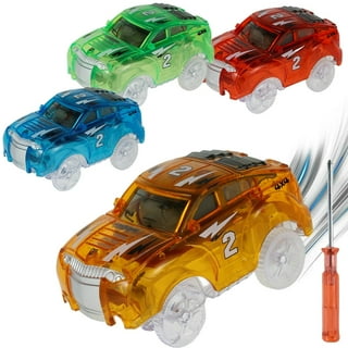 As Seen on TV Magic Tracks Turbo Racing Car with Remote Control & 10 ft  Glow Track