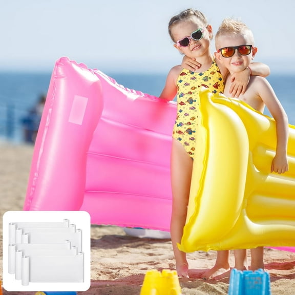 FNNMNNR 6 Pieces Pool Patch Repair Kit TPU Inflatable Patch Repair Kit for Air Mattress Swimming Pool Bounce House Tent Canvas Canopy Pool Floats Tubes Air Bed and Inflatable Toys
