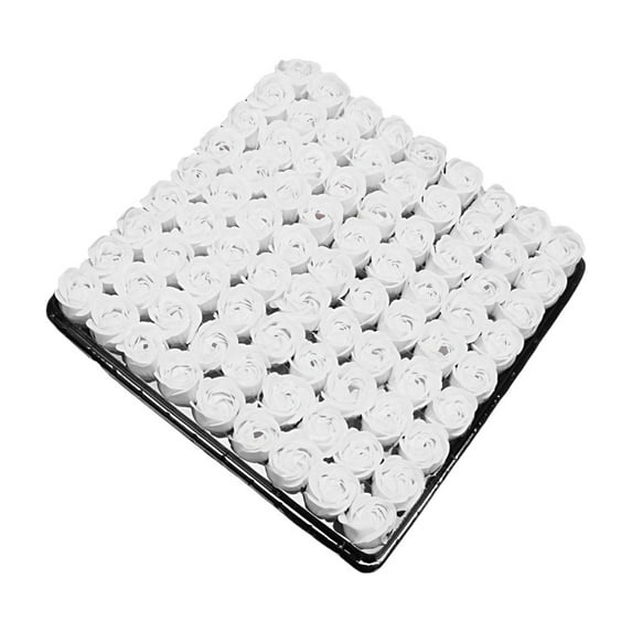 FNNMNNR 81Pcs/Case Soap Flower Realistic Romantic Multi-layer Petals Bright Color Artificial Scented Rose Gift Box Daily Use