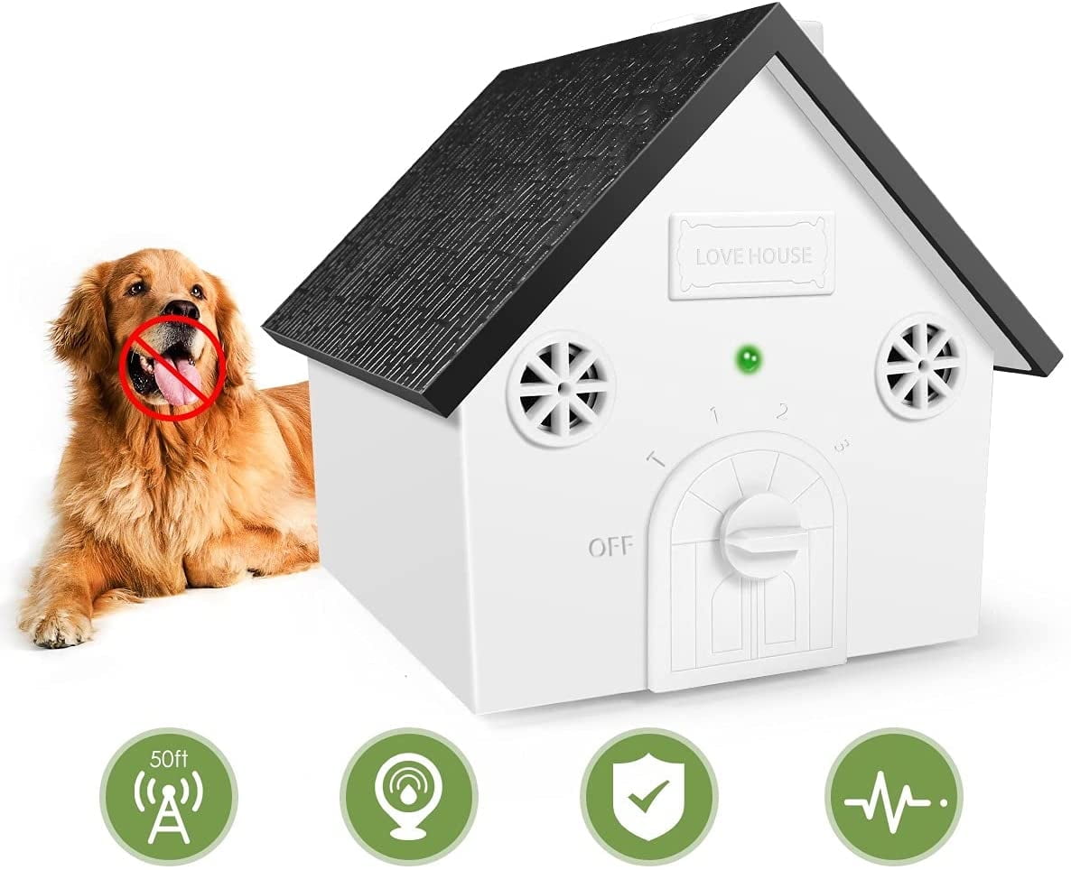 FNNMNNR Anti Barking Device 2In1 Ultrasonic Dog Barking Control