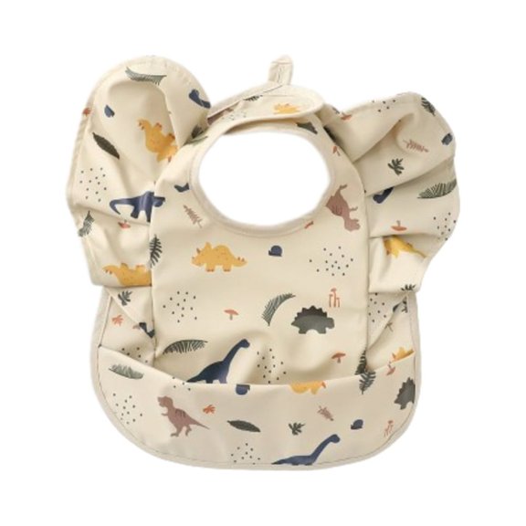 FNNMNNR Baby Bibs Nordic Style Angel Feed Pocket Burp Girl Boy Toddler Meals Bib Waterproof Easy Clean Cute Bib