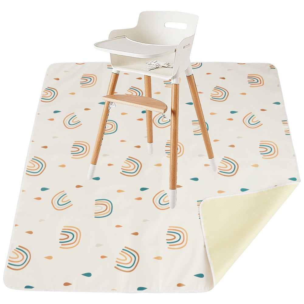 FNNMNNR Baby Dining Chair Mat NonSlip High Chair Food Catcher