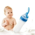 thumbnail image 1 of FNNMNNR Baby Food Feeder Silicone Squeeze Rice Cereal Bottles with Dispensing Spoon for Newborn Toddler Food Supplement, 3oz/90ml, 1 of 7