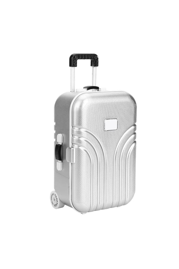 Baby Suitcase Toy Cute Plastic Rolling Suitcase Mini Luggage Box Luggage Toy