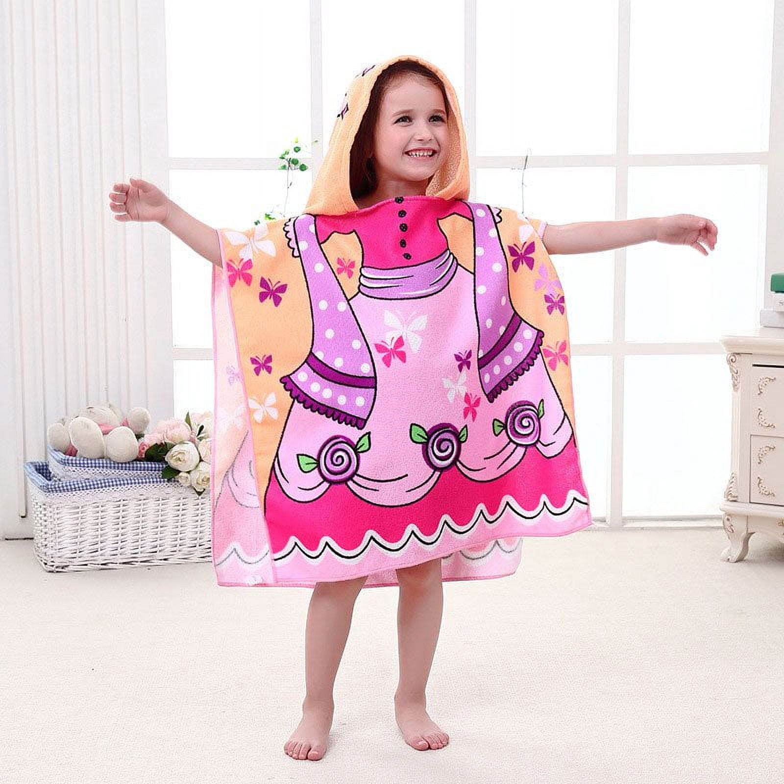 FNNMNNR Cartoon Baby Bath Towel Microfiber Cotton Hooded Beach Towel ...