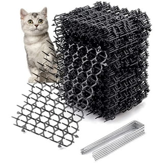 6.5ft Cat Scat Mat with Spikes, Prickle Strips Network Digging Stopper  Outdoor Spike Deterrent Mat, 78 inch x 11 inch