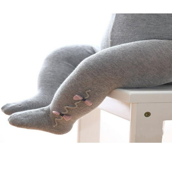 FNNMNNR Cute Baby Girls Bowknot Cotton Warm Tights Stockings Autumn Winter Kids Girl Stockings