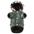 thumbnail image 1 of FNNMNNR Cute Warm Coat Jacket Faux Pockets Fur Trimmed Dog Hoodies Costume Large Puppy Dog Vest Pink XL, 1 of 10