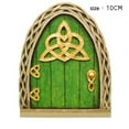thumbnail image 1 of FNNMNNR Fairy Door Yard Art Sculpture Decoration Miniature Wooden Garden Door for Tree, 1 of 2