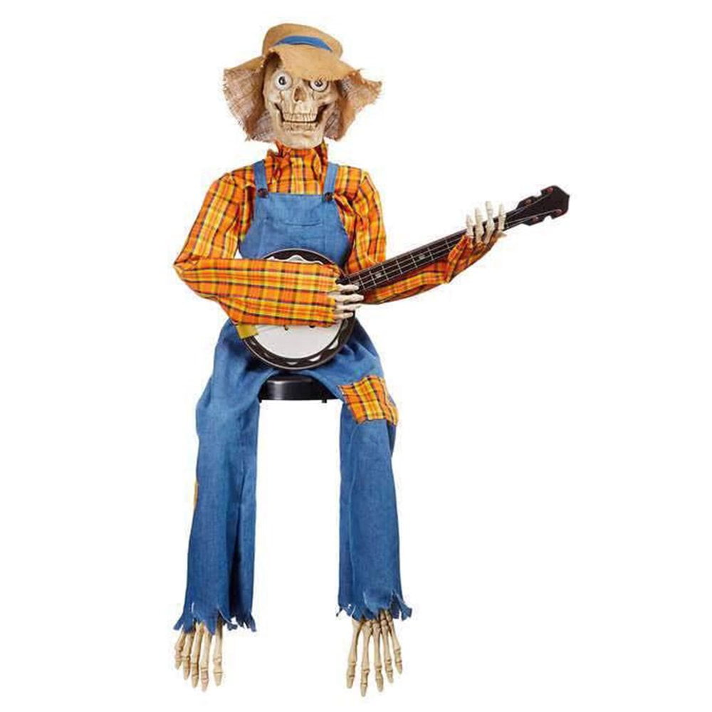 FNNMNNR Funny Animated Dueling Banjo Skeletons Halloween Animated Banjo