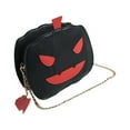 thumbnail image 1 of FNNMNNR Halloween Pumpkin Shoulder bag,Bat ornament Fashion PU Purses for Women Girl, 1 of 5