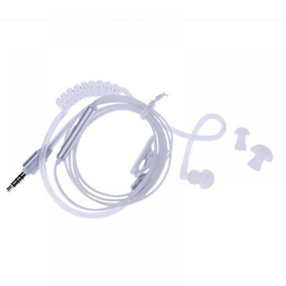 FNNMNNR Security Headset Anti-radiation Spiral Tube Earpiece With 3.5 mm Headphone Jack For  Or Android Devices