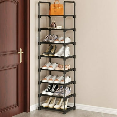 FNNMNNR Shoe Rack 5/8 Tiers Metal Shoes Storage Organizer Easy Assembled Multifunctional Shoe Rack for Hallway Bedroom Entryway Living Room