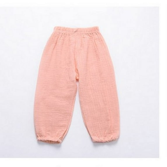 FNNMNNR Summer Baby Kids Boy Girl Summer Casual Loose Pants Plain Harem Trousers
