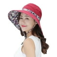 thumbnail image 1 of FNNMNNR Sun Hats for Women Packable Sun Hat Wide Brim UV Protection Beach Sun Cap - Blue, 1 of 5