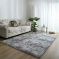 thumbnail image 1 of FNNMNNR Tie Dye Gradient Carpet Furry Comfortable Super Soft Carpet for Living Rooms Bedrooms, 1 of 7
